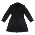 VOTRE NOM Double Breasted Womens Overcoat Coat Black Wool 90s S For Sale