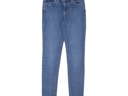 LEVI S 711 Womens Jeans Blue Slim Skinny W25 L30 Online now