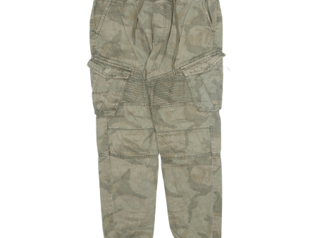 FSNB Camo Cargo Jogger Mens Trousers Grey Slim Tapered W32 L28 For Discount