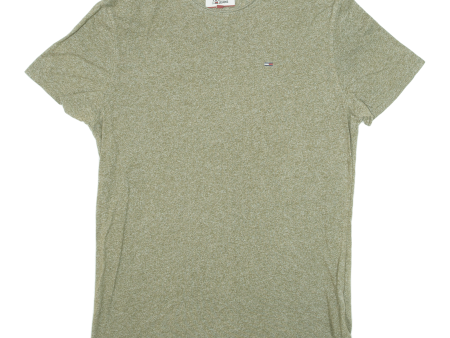 TOMMY HILFIGER Slim Fit Mens T-Shirt Green XS For Sale