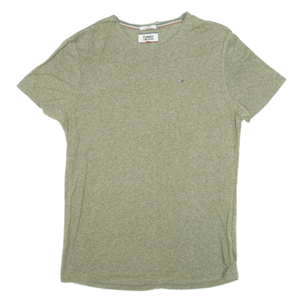 TOMMY HILFIGER Slim Fit Mens T-Shirt Green XS For Sale