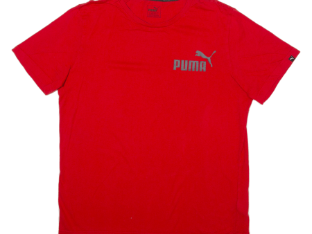 PUMA Mens T-Shirt Red L Online Sale