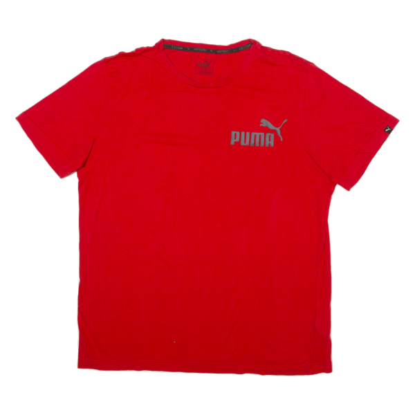 PUMA Mens T-Shirt Red L Online Sale