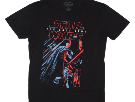 STAR WARS The Last Jedi Mens T-Shirt Black L Fashion