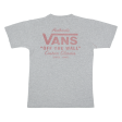 VANS Mens T-Shirt Grey Crew Neck S Online Hot Sale