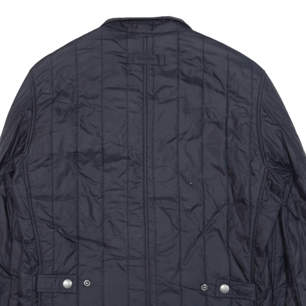 BARBOUR Shed Mens Quilted Jacket Blue S Sale