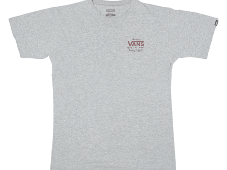 VANS Mens T-Shirt Grey Crew Neck S Online Hot Sale