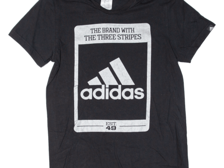 ADIDAS Mens T-Shirt Black 90s M Online Sale