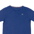 TOMMY HILFIGER Mens T-Shirt Blue M on Sale