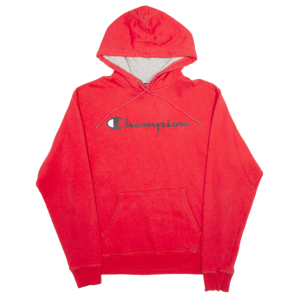 CHAMPION Mens Red Hoodie M Supply