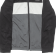 ADIDAS Boys Track Jacket Black Colourblock 9-10Y Online Hot Sale