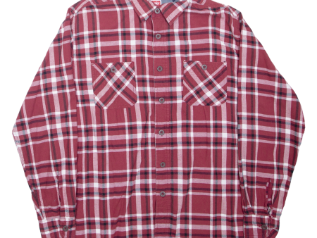 WRANGLER Mens Shirt Red Check Long Sleeve L Online now