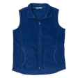 WOOLRICH Mens Fleece Gilet Blue M For Cheap