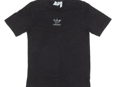 ADIDAS ORIGINALS Mens T-Shirt Black Crew Neck XS Online now