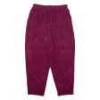 CLASSIC ELEMENTS Womens Trousers Maroon Relaxed Tapered W30 L28 For Discount