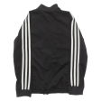 ADIDAS Boys Track Jacket Black Colourblock 9-10Y Online Hot Sale