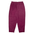 CLASSIC ELEMENTS Womens Trousers Maroon Relaxed Tapered W30 L28 For Discount