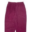 CLASSIC ELEMENTS Womens Trousers Maroon Relaxed Tapered W30 L28 For Discount