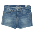 CALVIN KLEIN JEANS Cut Off Womens Denim Shorts Blue Slim M W35 For Cheap