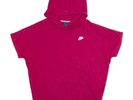 NIKE Short Sleeve Mens Red Hoodie M Hot on Sale