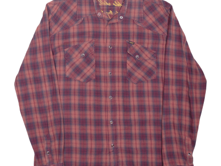 LEE Mens Shirt Red Check Long Sleeve XL Online now