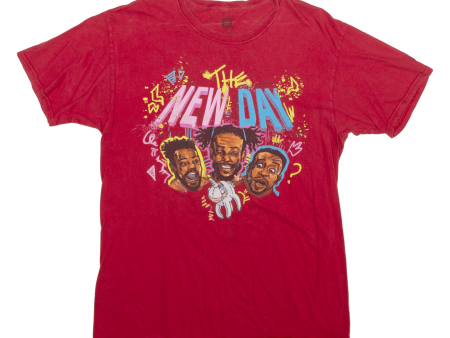 WWE New Day Mens T-Shirt Red USA M For Sale