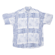 CAMAIEU Mens Shirt White Crazy Pattern M Online now