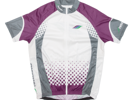 Cycling Full-Zip Mens Jersey White L Online Hot Sale