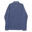 TOMMY HILFIGER Mens Shirt Blue Check Long Sleeve M Online Hot Sale