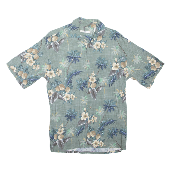 CAMPIA Mens Hawaiian Shirt Green Crazy Pattern S Online Hot Sale