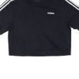 ADIDAS Cropped Womens T-Shirt Black M Fashion