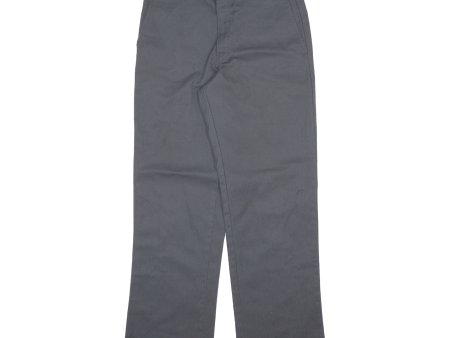 DICKIES Mens Trousers Grey Regular Straight W30 L30 Fashion