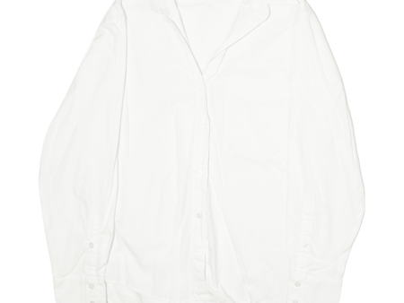 ZARA Womens Formal Shirt White Long Sleeve XS Discount