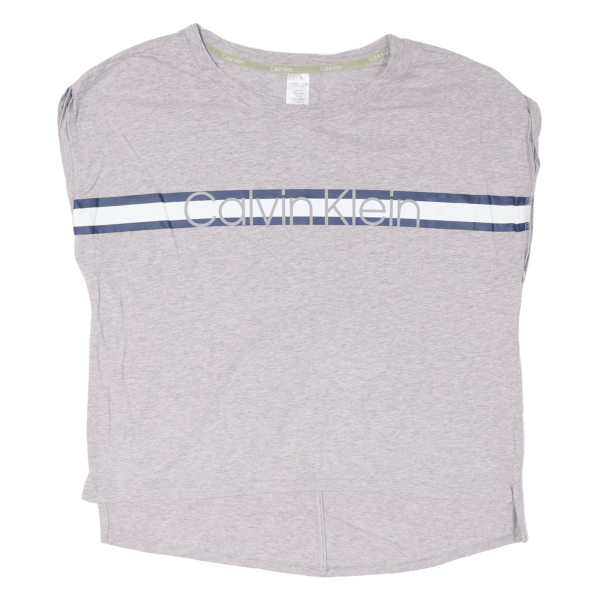 CALVIN KLEIN Sleepwear Womens T-Shirt Grey Sleeveless S For Cheap