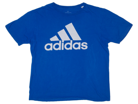 ADIDAS Mens T-Shirt Blue L Supply