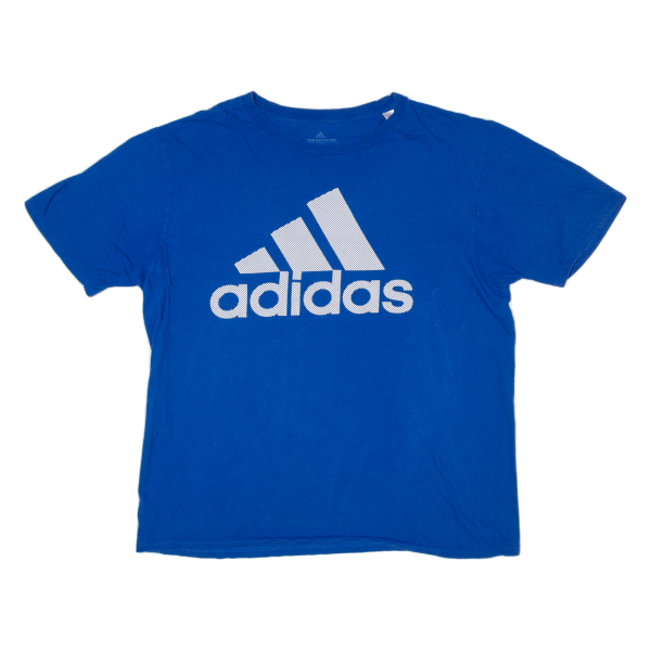 ADIDAS Mens T-Shirt Blue L Supply