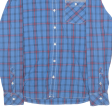 TOMMY HILFIGER Mens Shirt Blue Plaid Long Sleeve L on Sale