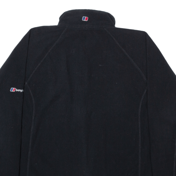 BERGHAUS Womens Fleece Black 1 2 Zip Tight Knit UK 12 Sale