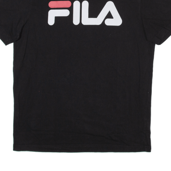 FILA Mens T-Shirt Black S Online Hot Sale