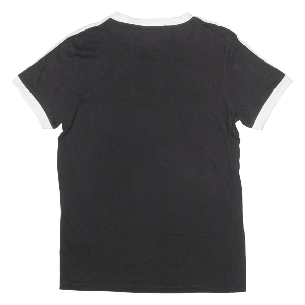 ADIDAS ORIGINALS Womens T-Shirt Black Crew Neck UK 6 Online now