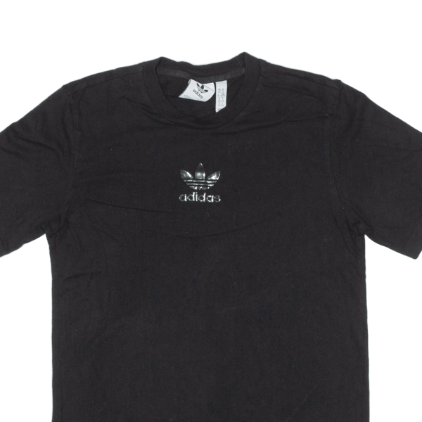 ADIDAS ORIGINALS Mens T-Shirt Black Crew Neck XS Online now