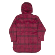 TWINTIP Longline Womens Coat Red Flannel Hooded Plaid M Sale