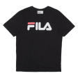 FILA Mens T-Shirt Black S Online Hot Sale