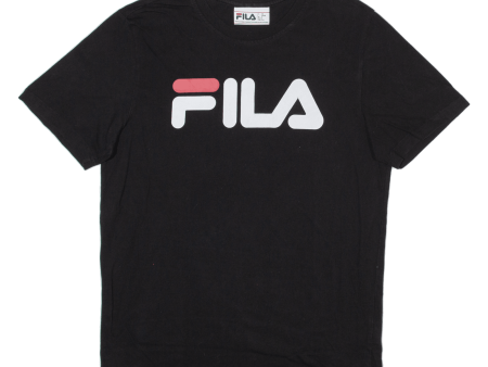 FILA Mens T-Shirt Black S Online Hot Sale