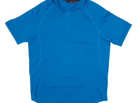 TCHIBO Cycling Mens Jersey Blue 1 4 Zip L Sale