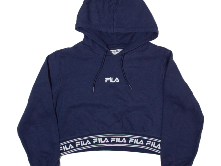 FILA Womens Blue Hoodie M Online Hot Sale