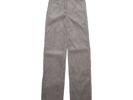 Womens Corduroy Trousers Grey Slim Bootcut W24 L35 Online Hot Sale