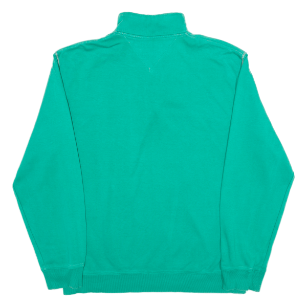 CASA MODA Relaxed Mens Sweatshirt Green 1 4 Zip XL For Sale