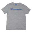 CHAMPION Mens T-Shirt Grey S on Sale