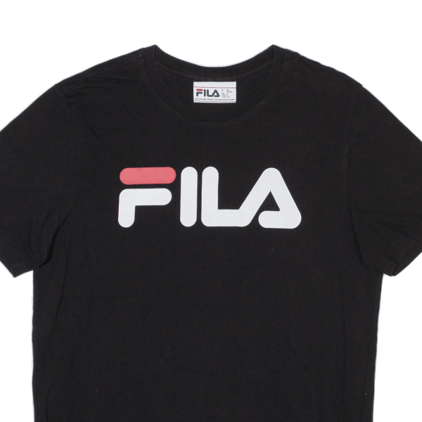 FILA Mens T-Shirt Black S Online Hot Sale